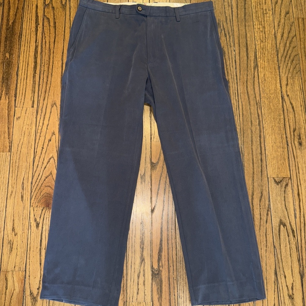 TOMMY BAHAMA Charcoal Gray Silk Cotton Blend Slack Pants Size 38x29 Men's